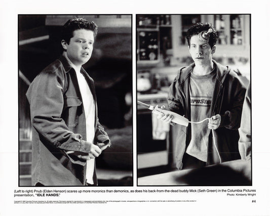 Elden Henson IDLE HANDS Seth Green original 10x8 press photo 1999