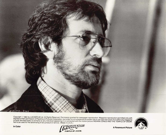 Steven Spielberg INDIANA JONES TEMPLE OF DOOM original 8x10 press photo 1984