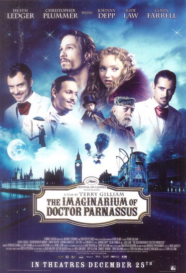 Heath Ledger IMAGINARIUM DOCTOR PARNASSUS original studio movie poster 11x17