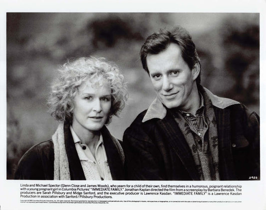 Glenn Close IMMEDIATE FAMILY James Woods 1989 original 8x10 press photo
