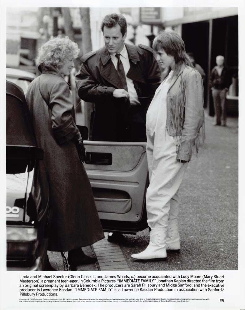 Glenn Close James Woods IMMEDIATE FAMILY Mary Stuart Masterson 8x10 press photo
