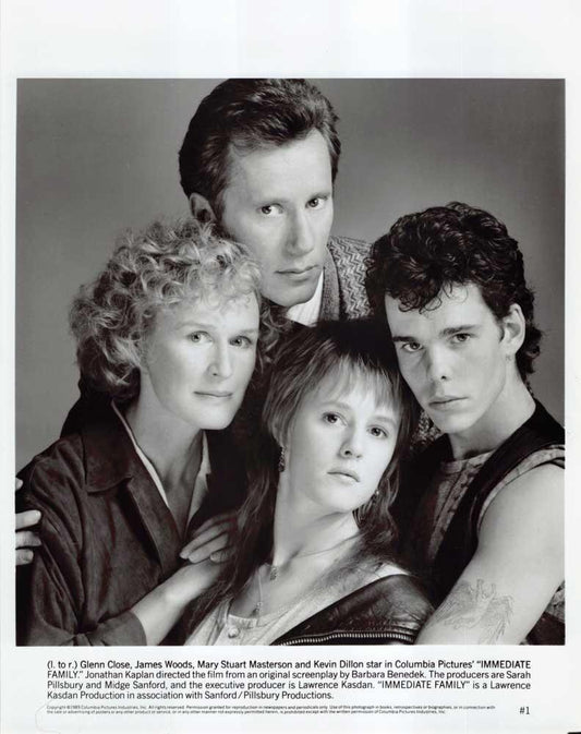Glenn Close Woods Dillon IMMEDIATE FAMILY Mary Stuart Masterson 8x10 press photo
