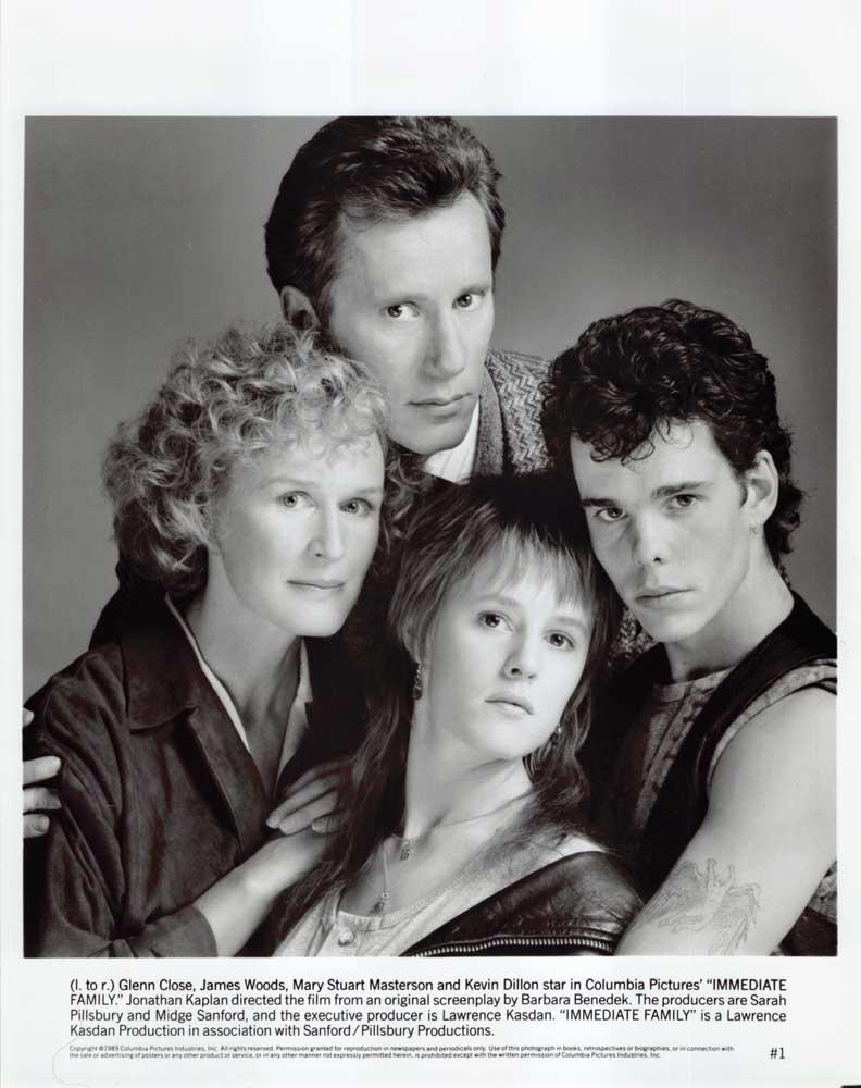 Glenn Close Woods Dillon IMMEDIATE FAMILY Mary Stuart Masterson 8x10 press photo