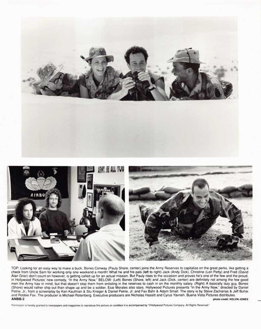 Pauly Shore IN THE ARMY NOW Lori Petty original 8x10 press photo 1994