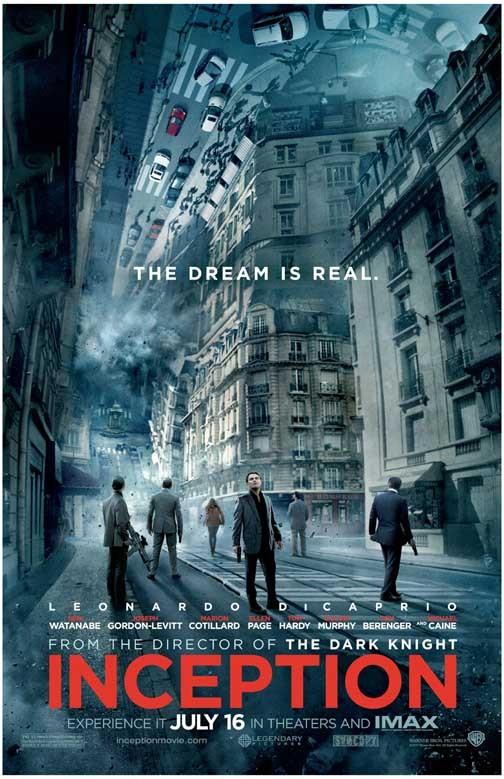 Leonardo DiCaprio INCEPTION street advance movie poster 11x17 Christopher Nolan