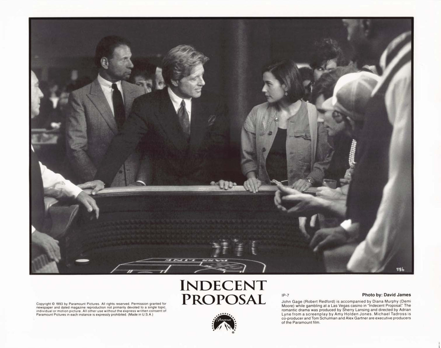 Demi Moore INDECENT PROPOSAL Woody Harrelson Robert Redford press photos