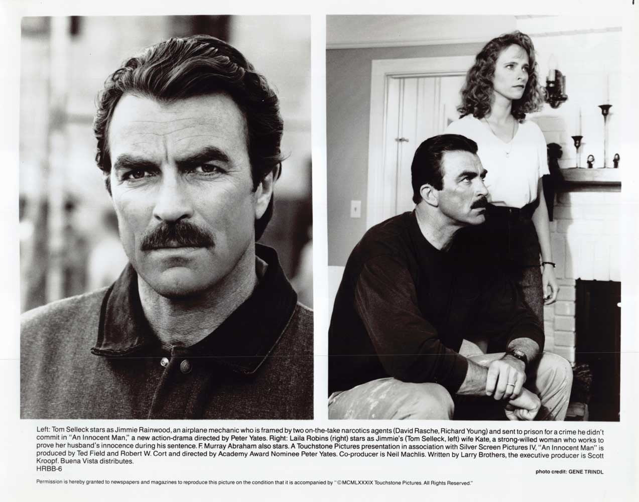 Tom Selleck AN INNOCENT MAN Laila Robins original 10x8 press photo 1989