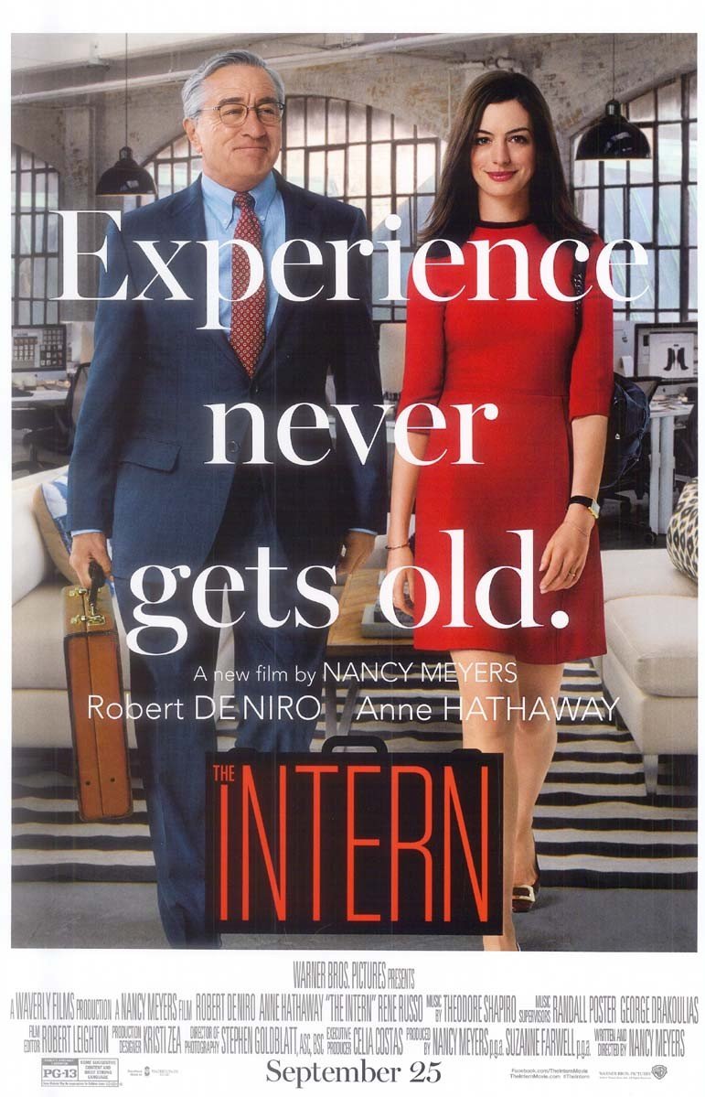 Robert De Niro THE INTERN Anne Hathaway original studio movie poster 11x17