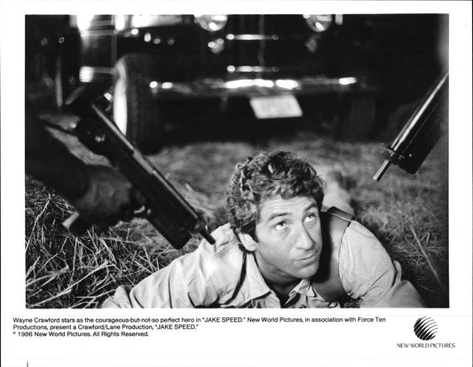 Wayne Crawford JAKE SPEED original 10x8 press photo 1986