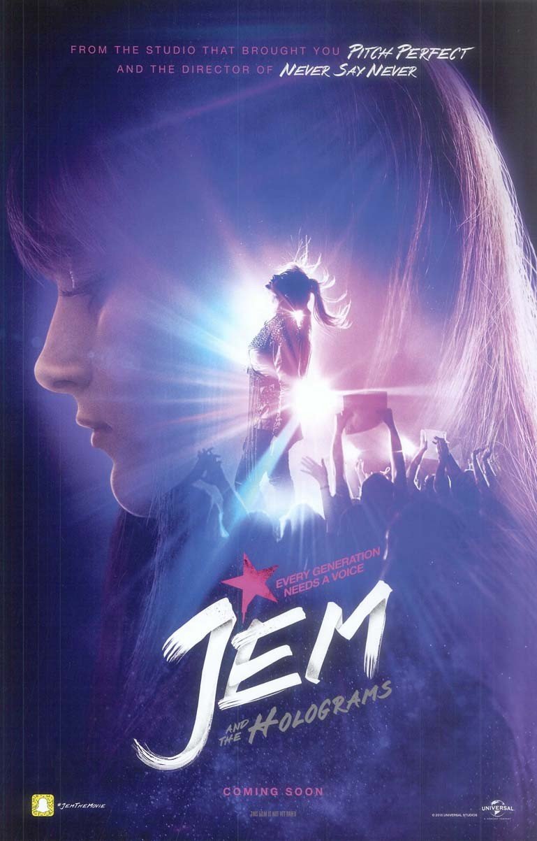 JEM AND THE HOLOGRAMS original studio movie poster 11x17