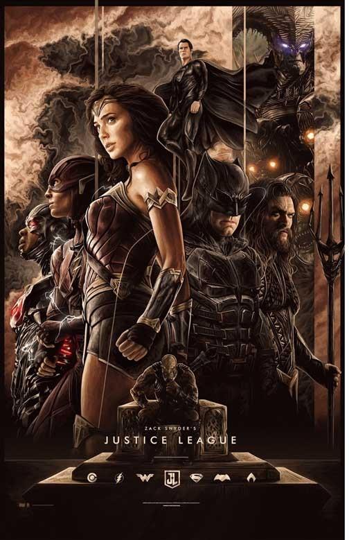 Zack Snyder's JUSTICE LEAGUE art movie poster 11x17