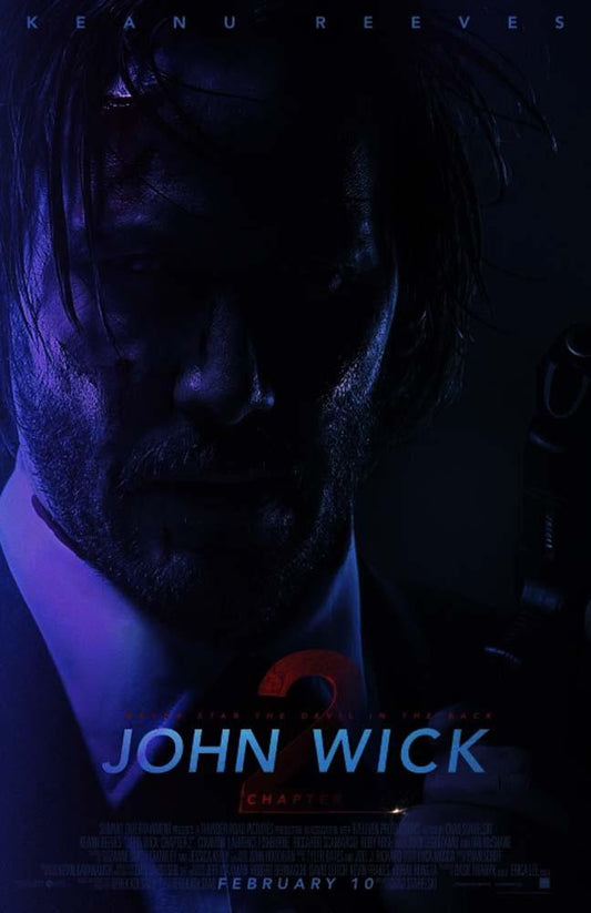 Keanu Reeves JOHN WICK 2 original 27x40 movie poster 2017