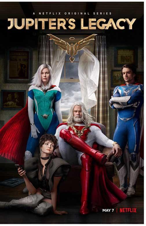 Netflix Josh Duhamel JUPITER'S LEGACY Leslie Bibb movie poster 11x17