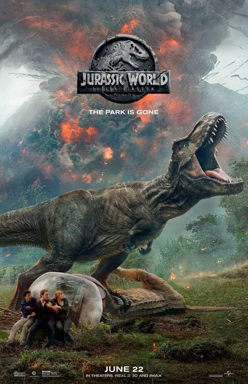 Chris Pratt JURASSIC WORLD FALLEN KINGDOM Bryce Howard adv movie poster 11x17
