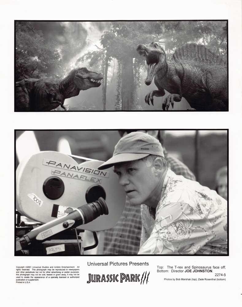 Joe Johnston JURASSIC PARK 3 original 10x8 press photo