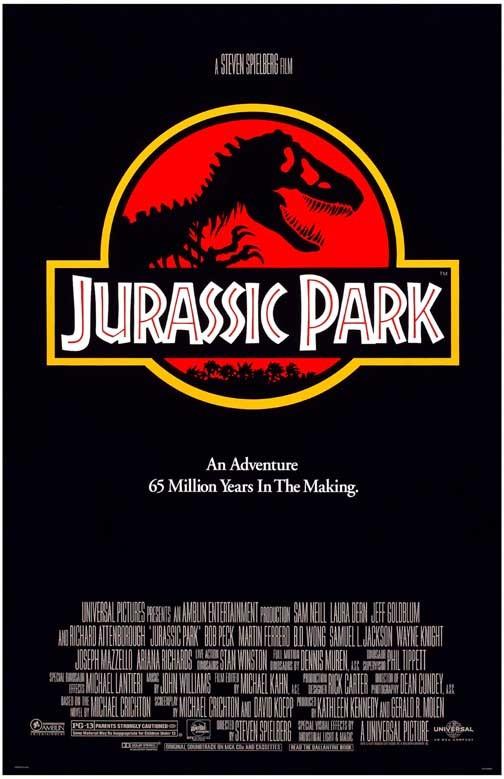 Sam Neill JURASSIC PARK Laura Dern Jeff Goldblum movie poster 11x17 Spielberg