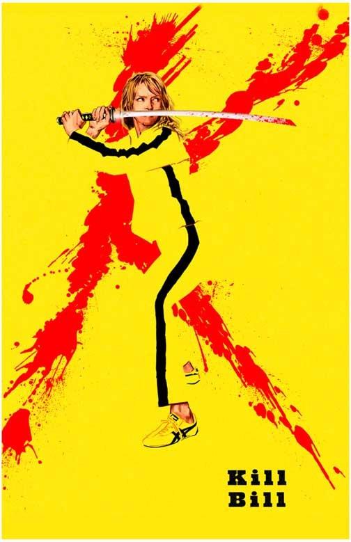 Uma Thurman KILL BILL advance movie poster 11x17 Quentin Tarantino