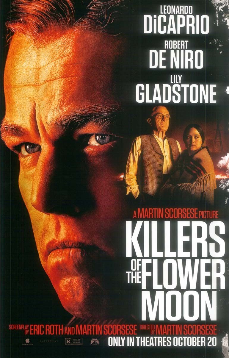 Leonardo DiCaprio KILLERS OF THE FLOWER MOON original studio movie poster 11x17