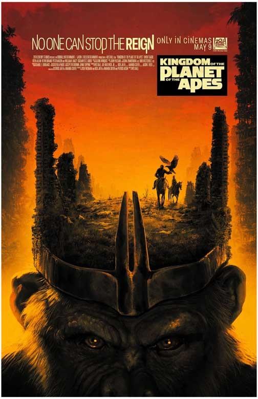 KINGDOM OF THE PLANET OF THE APES crown movie poster 11x17