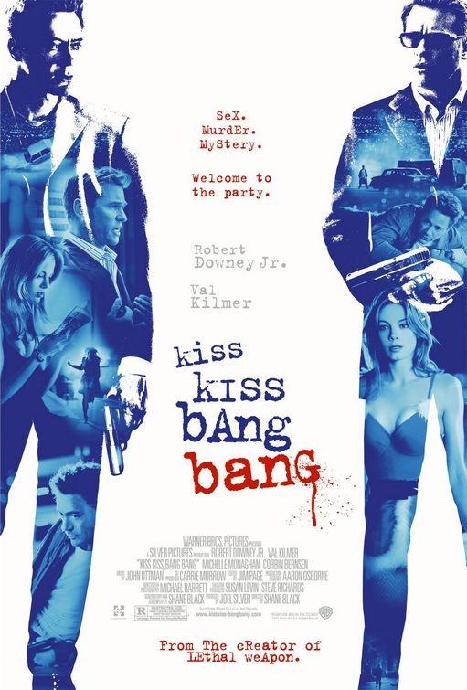 Robert Downey Jr KISS KISS BANG BANG Val Kilmer original movie poster 27x40