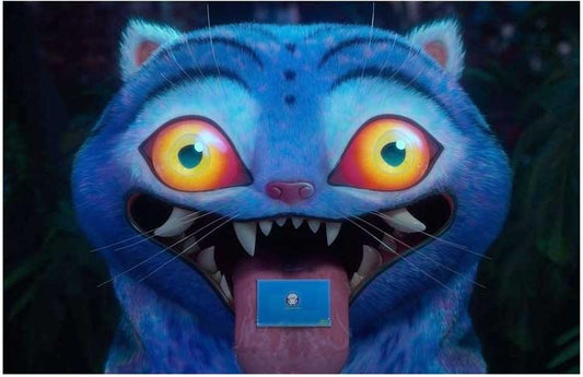 K-POP DEMON HUNTERS cat movie poster 17x11