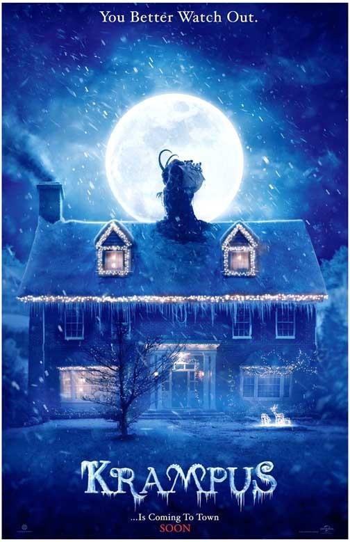 KRAMPUS rooftop advance movie poster 11x17