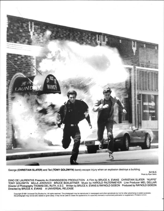 Christian Slater KUFFS Tony Goldwyn original 8x10 press photo 1991