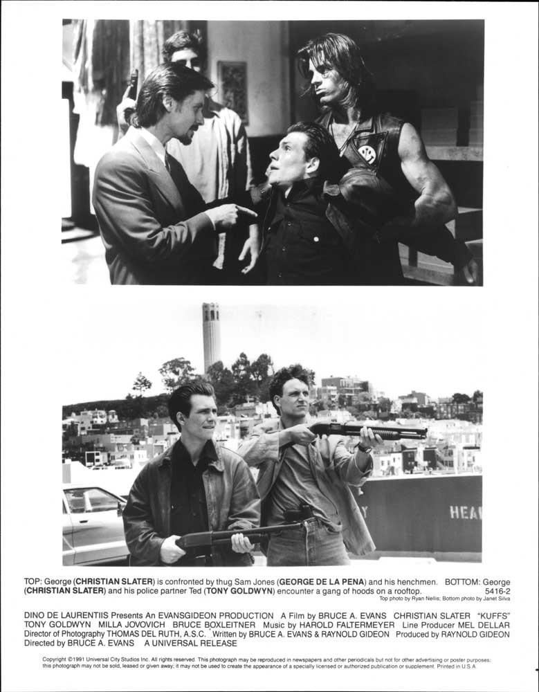 Tony Goldwyn KUFFS Christian Slater original 8x10 press photo 1991