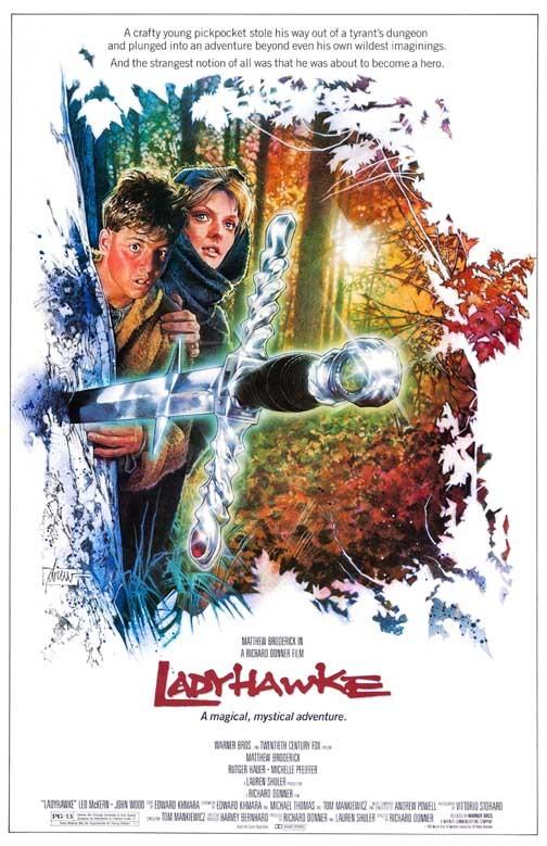 Matthew Broderick LADYHAWKE Michelle Pfeiffer Rutger Hauer movie poster 11x17