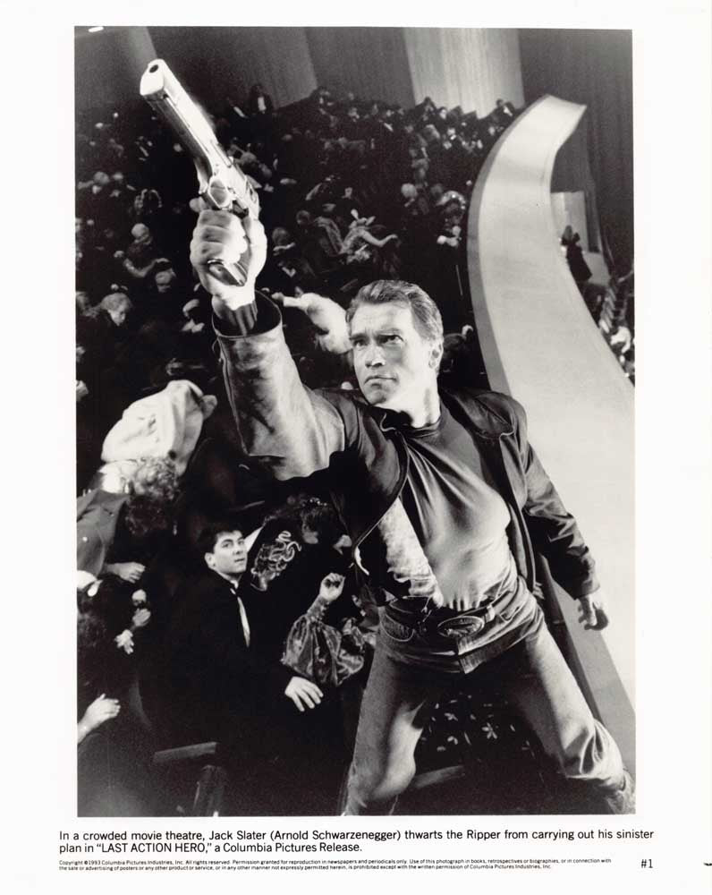 Arnold Schwarzenegger LAST ACTION HERO original 8x10 press photo 1993