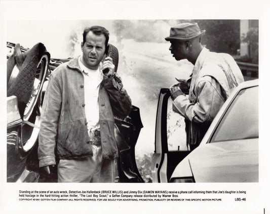 Bruce Willis LAST BOY SCOUT Damon Wayans original 8x10 press photo 1991
