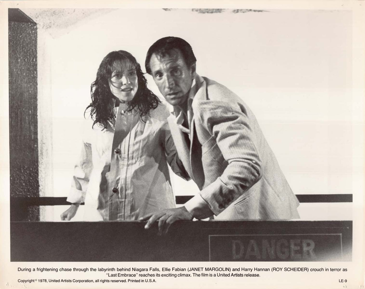 Roy Scheider LAST EMBRACE Janet Margolin original press photo 1978