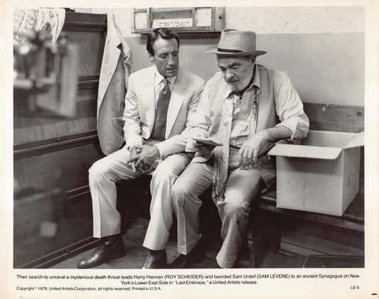 Roy Scheider LAST EMBRACE Sam Levene original press photo 1978