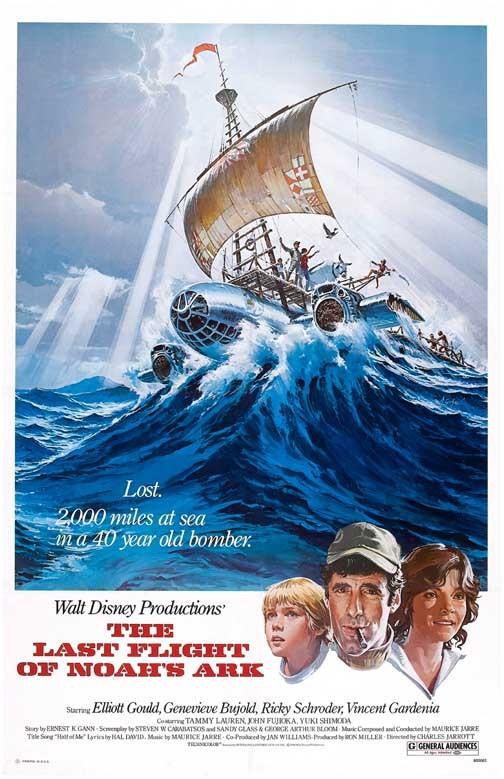 Elliot Gould LAST FLIGHT OF NOAH'S ARK Genevieve Bujold movie poster 11x17