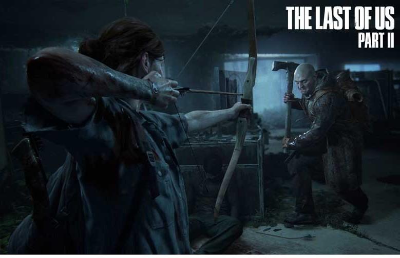 Naughty Dog LAST OF US PART 2 Ellie Scars video game poster 17x11