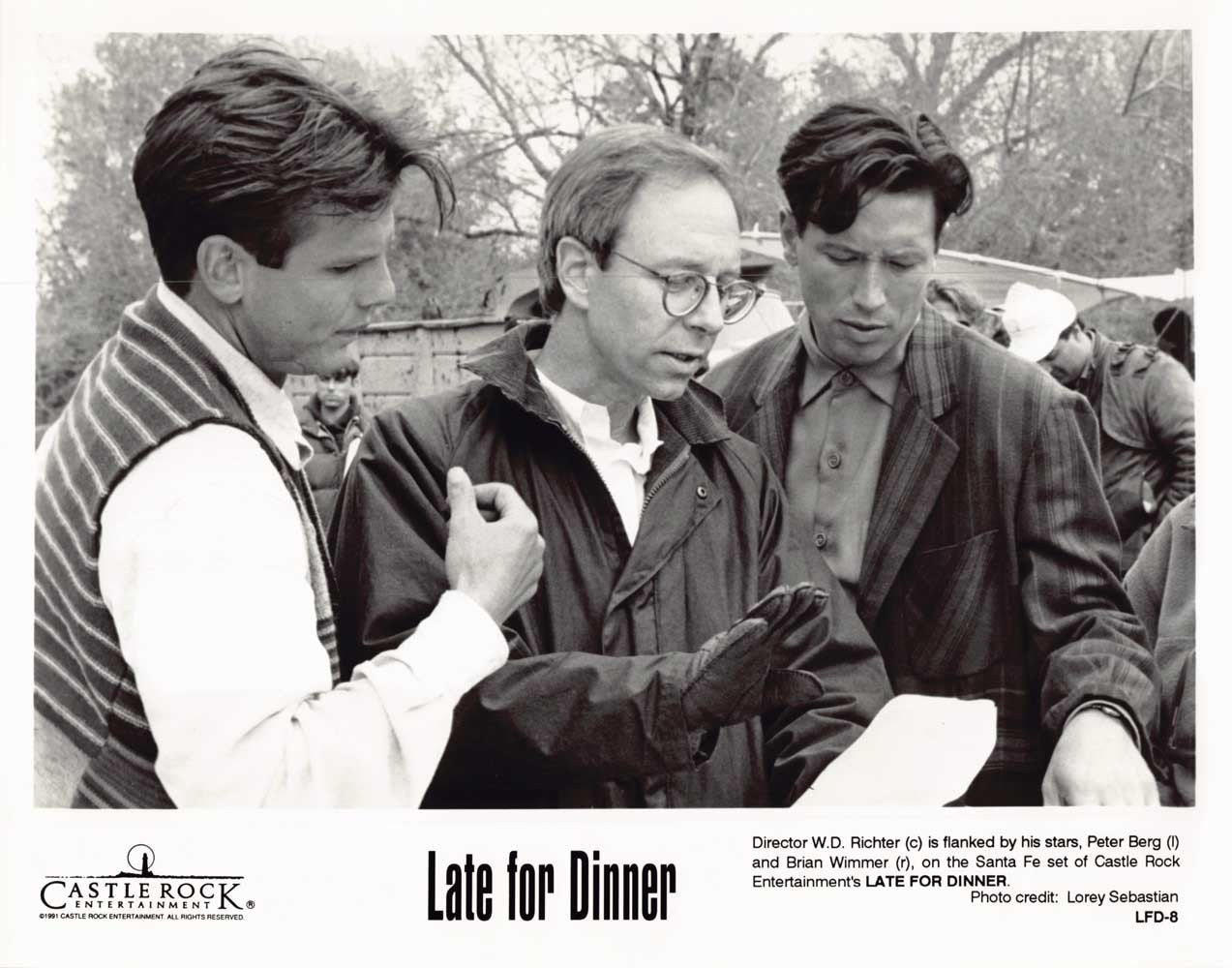 Peter Berg LATE FOR DINNER Brian Wimmer original 8x10 press photo 1991