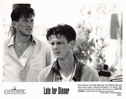 Peter Berg LATE FOR DINNER Brian Wimmer original 10x8 press photo 1991