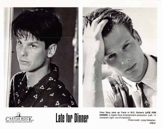 Peter Berg LATE FOR DINNER original 10x8 press photo 1991
