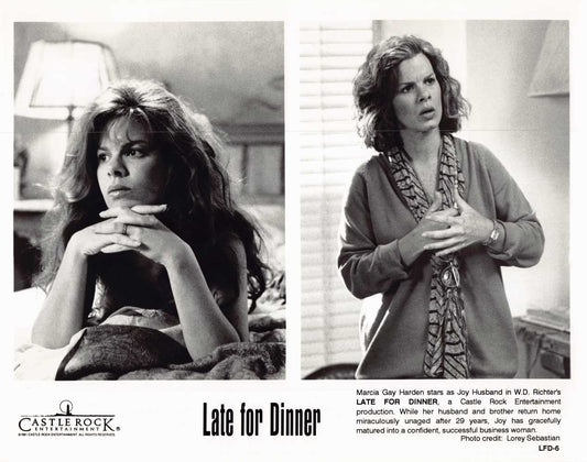 Marcia Gay Harden LATE FOR DINNER original 10x8 press photo 1991