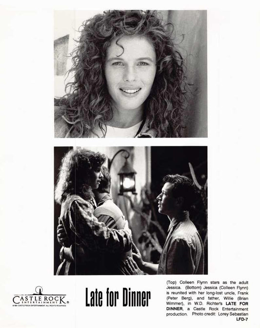 Peter Berg LATE FOR DINNER Brian Wimmer Colleen Flynn original 8x10 press photo
