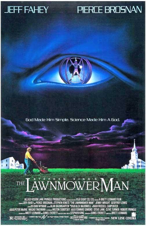 Jeff Fahey LAWNMOWER MAN Pierce Brosnan movie poster 11x17