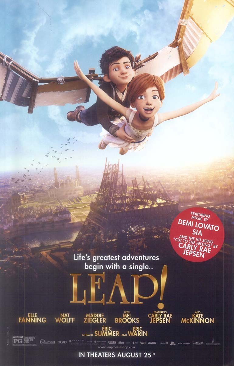 Elle Fanning LEAP! Mel Brooks original studio movie poster 11x17