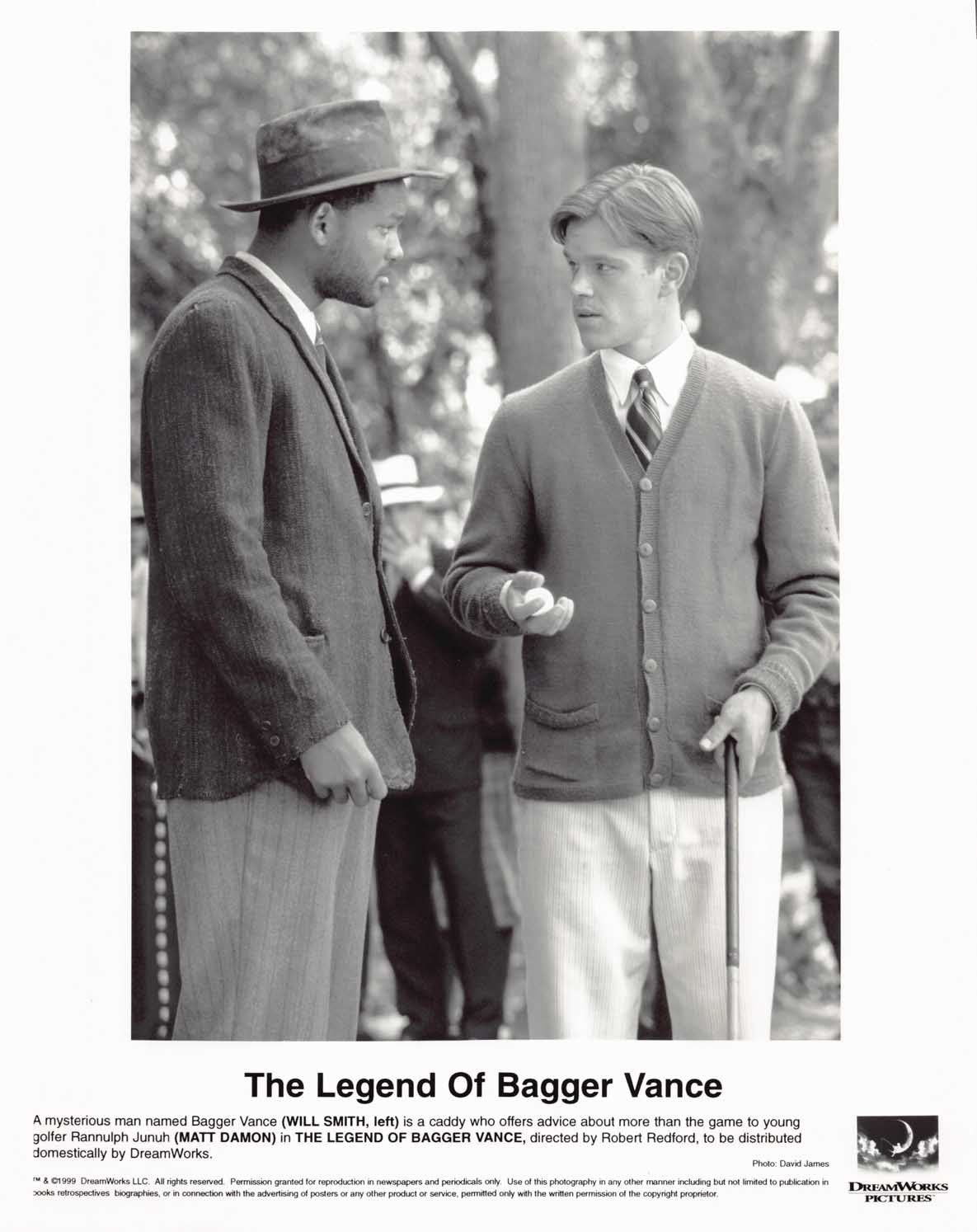 Will Smith LEGEND OF BAGGER VANCE Matt Damon original 8x10 press photo 1999