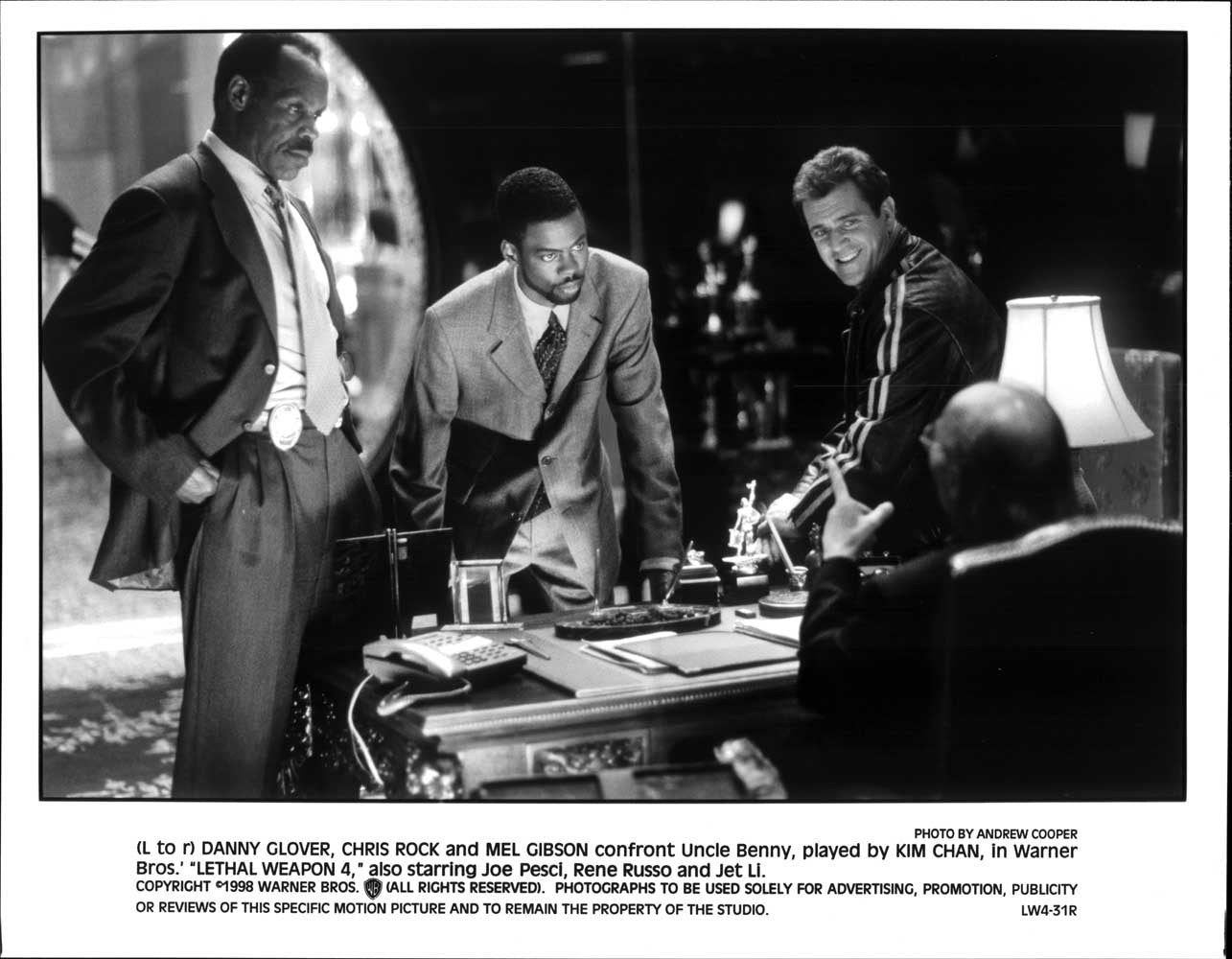 Danny Glover Mel Gibson LETHAL WEAPON 4 Rock original studio 10x8 press photo