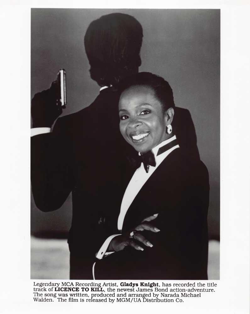 Gladys Knight LICENCE TO KILL original 8x10 press photo James Bond 007