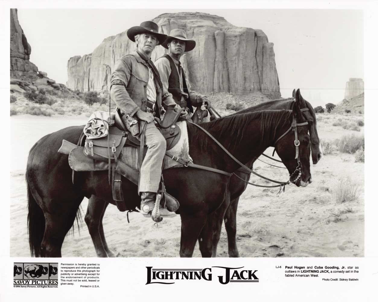 Cuba Gooding Jr LIGHTNING JACK Paul Hogan original 10x8 press photo 1994