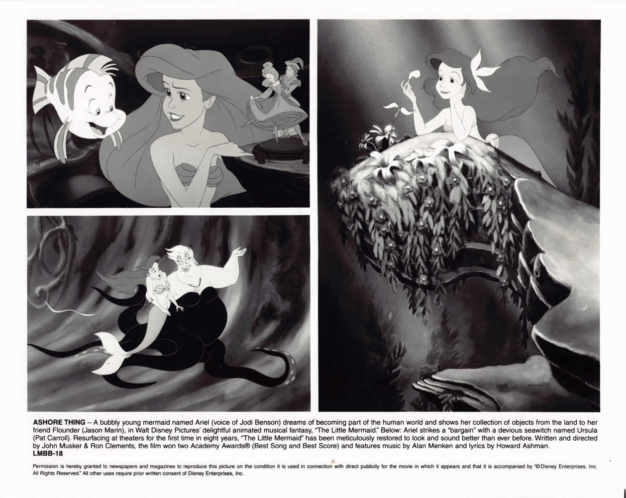Jodie Benson Disney's animated THE LITTLE MERMAID original 10x8 press photo 1997