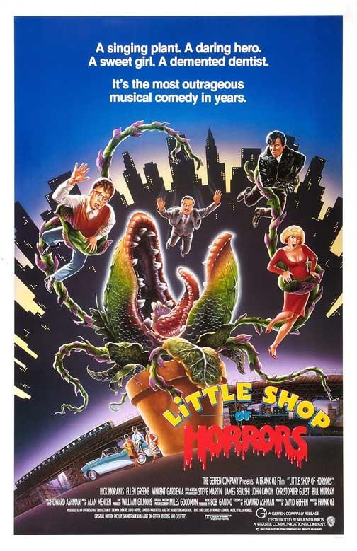 Rick Moranis LITTLE SHOP OF HORRORS Steve Martin 'Audrey II' movie poster 11x17