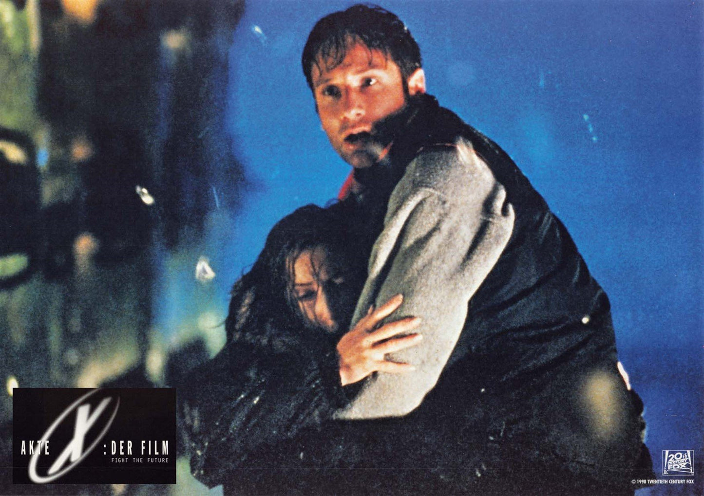 Gillian Anderson X-FILES FIGHT THE FUTURE David Duchovny German lobby cards