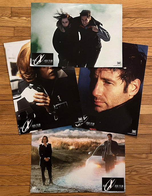 Gillian Anderson X-FILES movie David Duchovny German oversize lobby card set